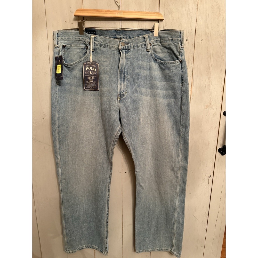 Polo Ralph Lauren New! Men's Blue Denim Classic 867 Jeans 40X30 NWT Med Wash